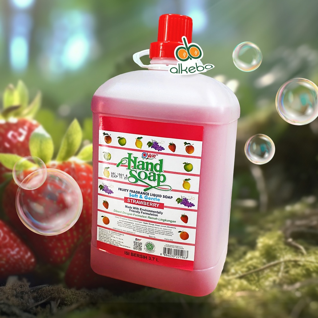 YURI HAND SOAP STRAWBERRY 3.7 LITER