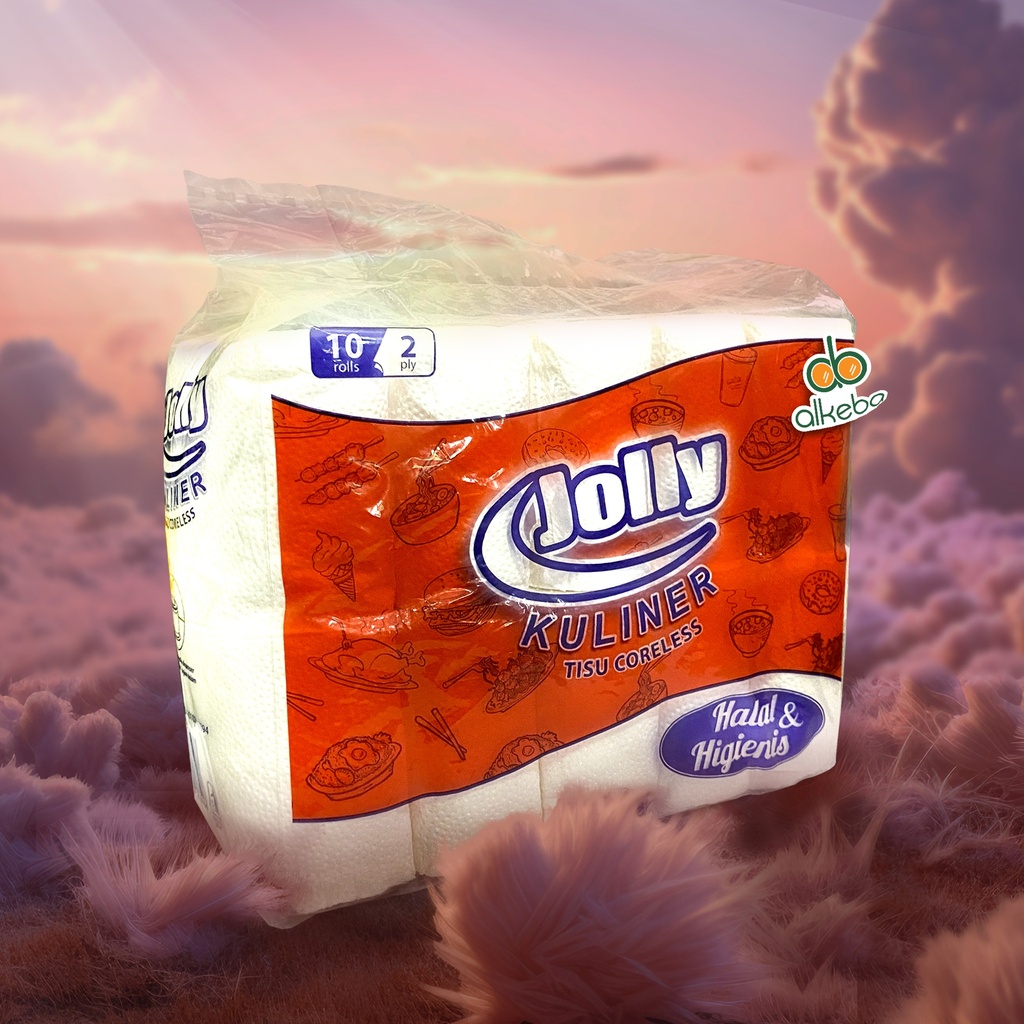 JOLLY TISSUE 10 ROLL CORELESS 2 PLY
