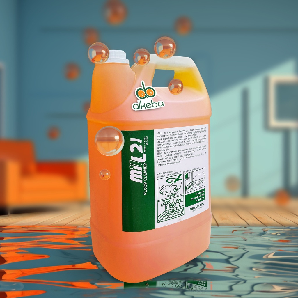 MILL 21 FLOOR CLEANER LEMON 4 LITER