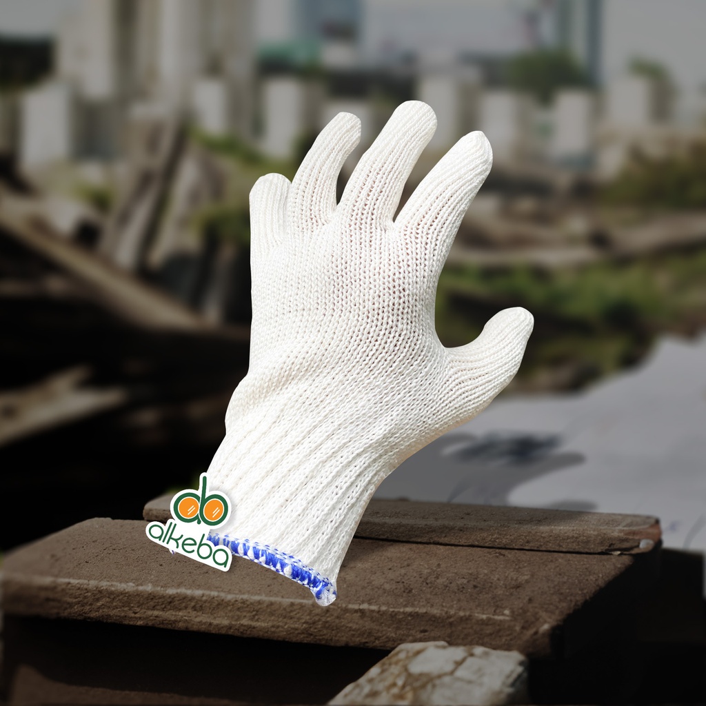 SARUNG TANGAN BENANG 4 PUTIH / PASANG