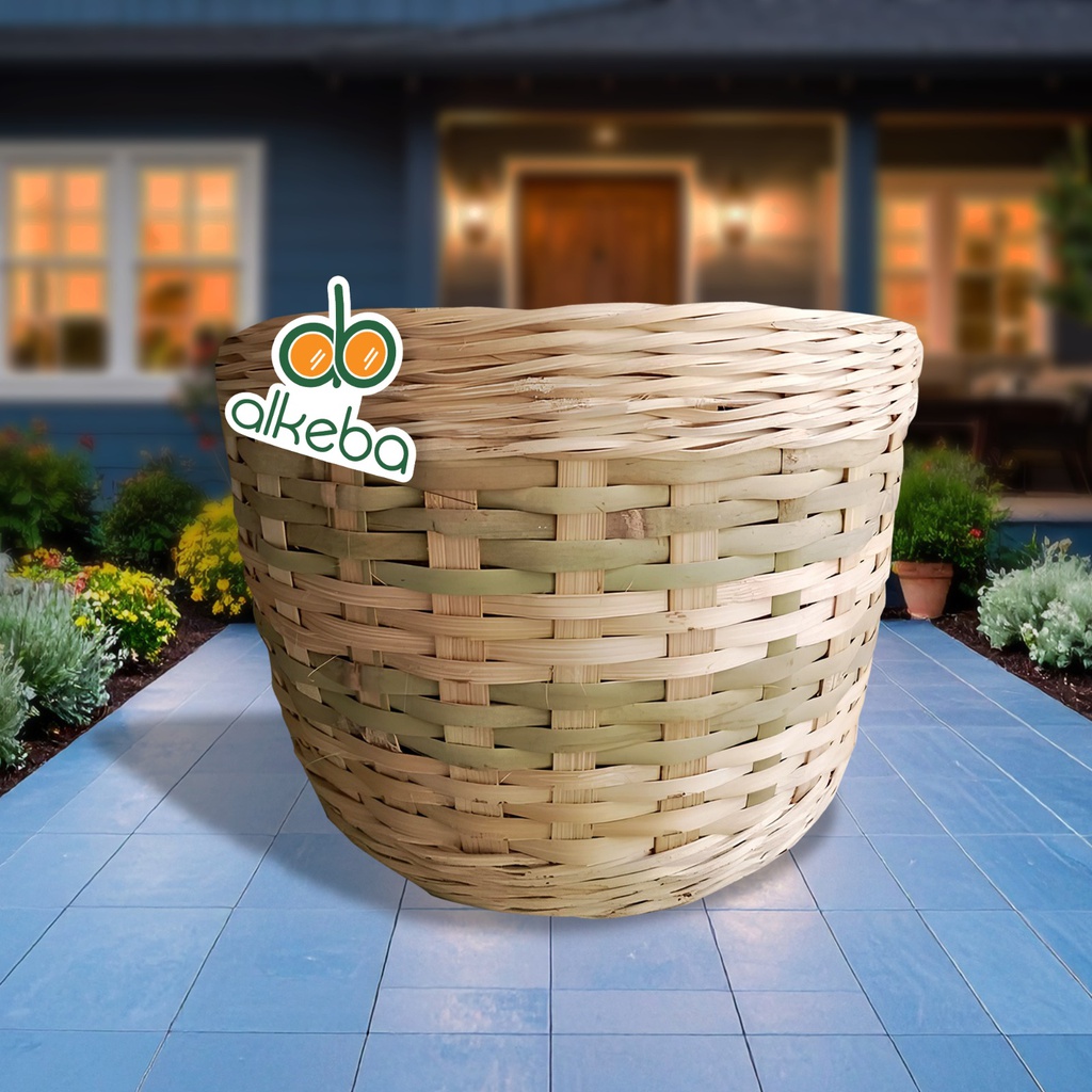 TEMPAT SAMPAH ANYAMAN BAMBU