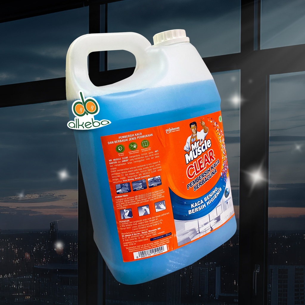 MR MUSCLE GLASS CLEANER BLUE 3,7 LITER
