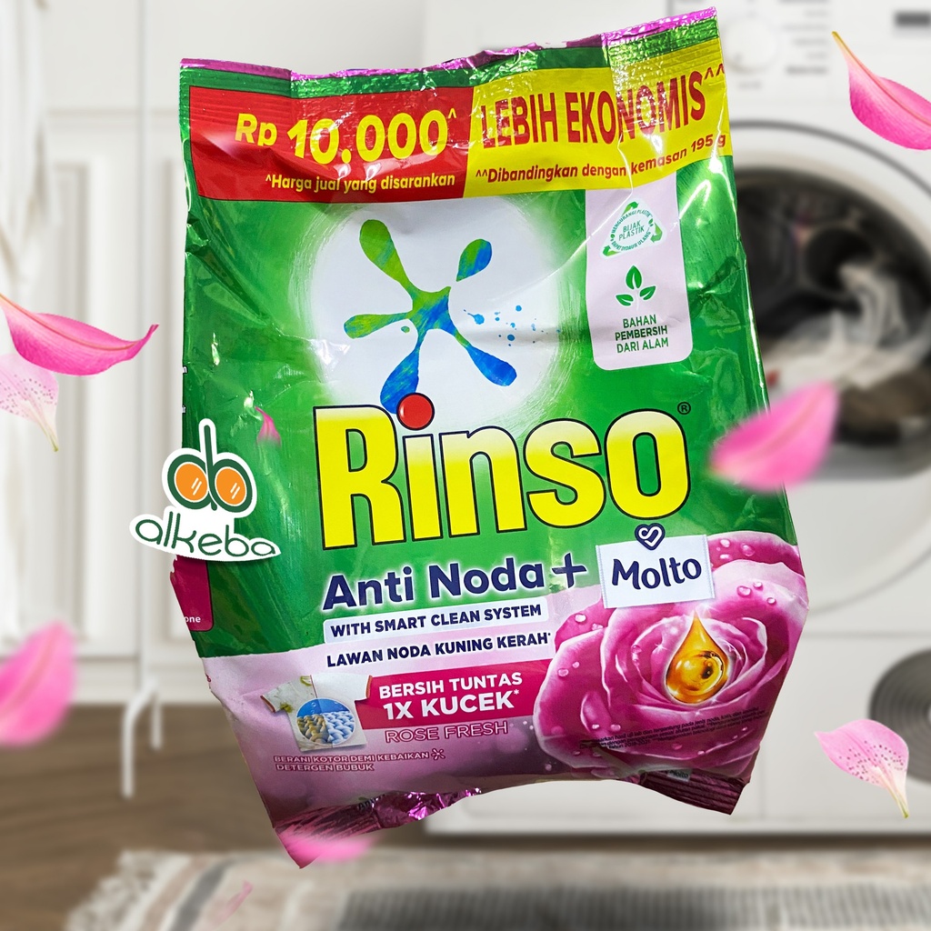 DETERGEN RINSO BUBUK 380 GR ROSE