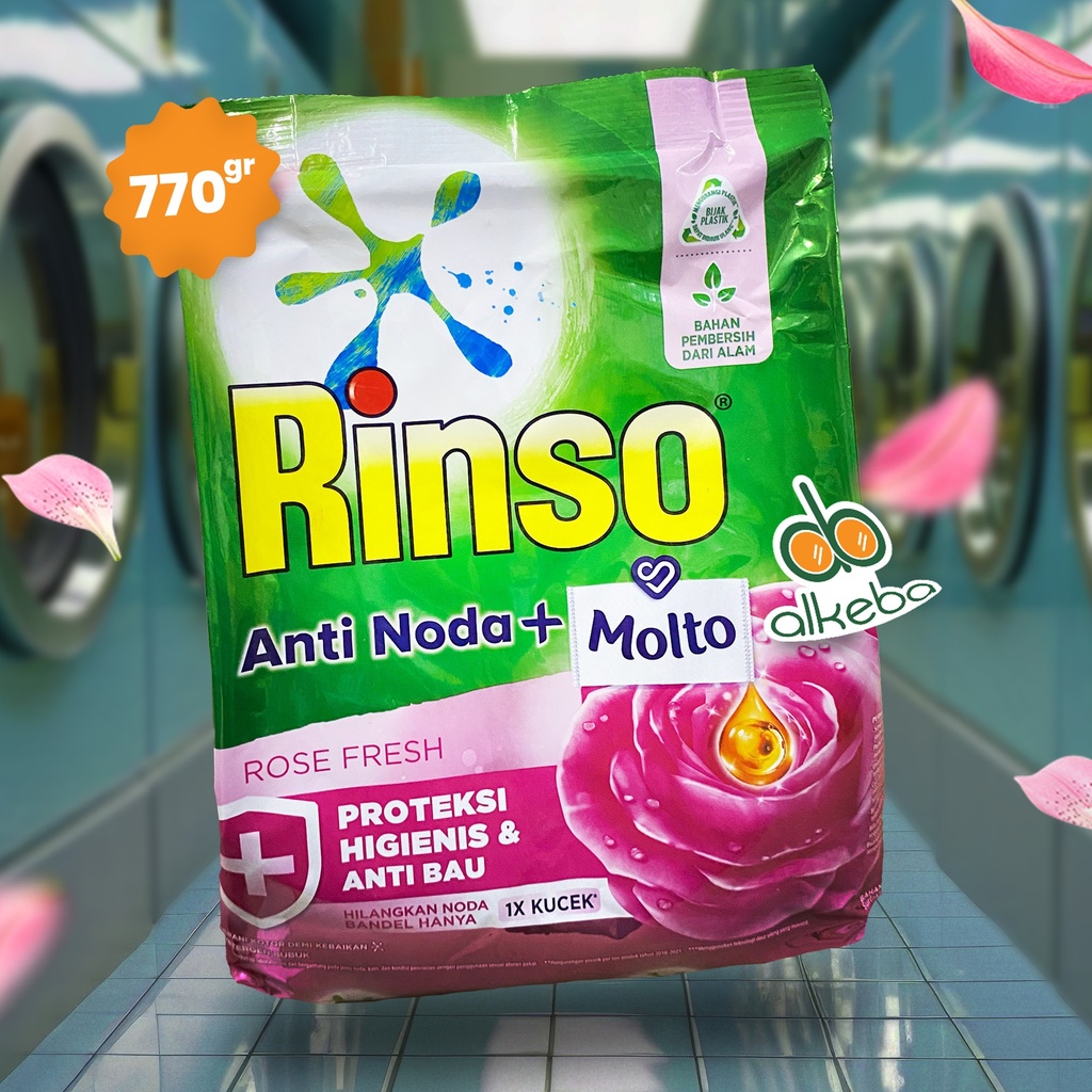 DETERGEN RINSO BUBUK 770GR ROSE