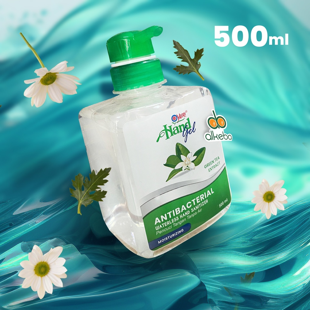 YURI HANDSANITIZER GEL GREEN TEA 500 ML