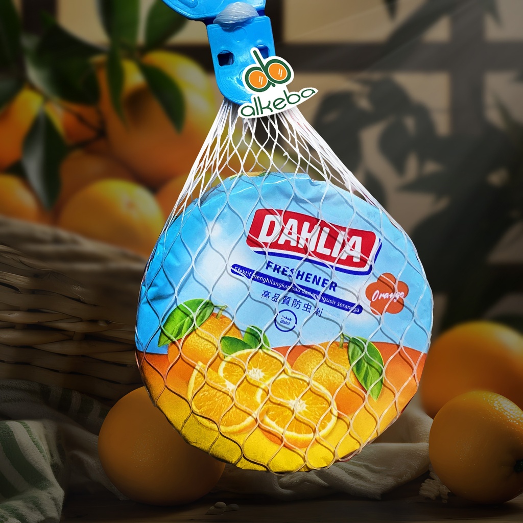 KAMPER GANTUNG GEPENG DAHLIA ORANGE