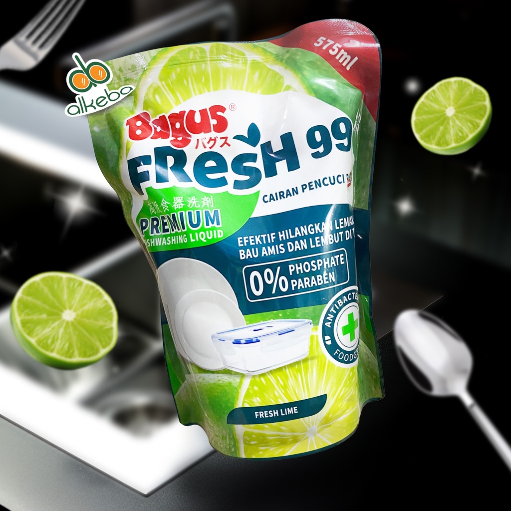 BAGUS SABUN CUCI PIRING REFILL 575 ML LIME