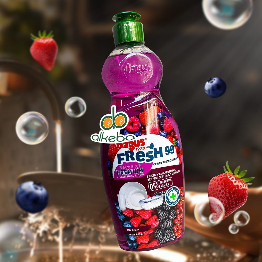 BAGUS SABUN CUCI PIRING BOTOL 600 ML MIX BERRY