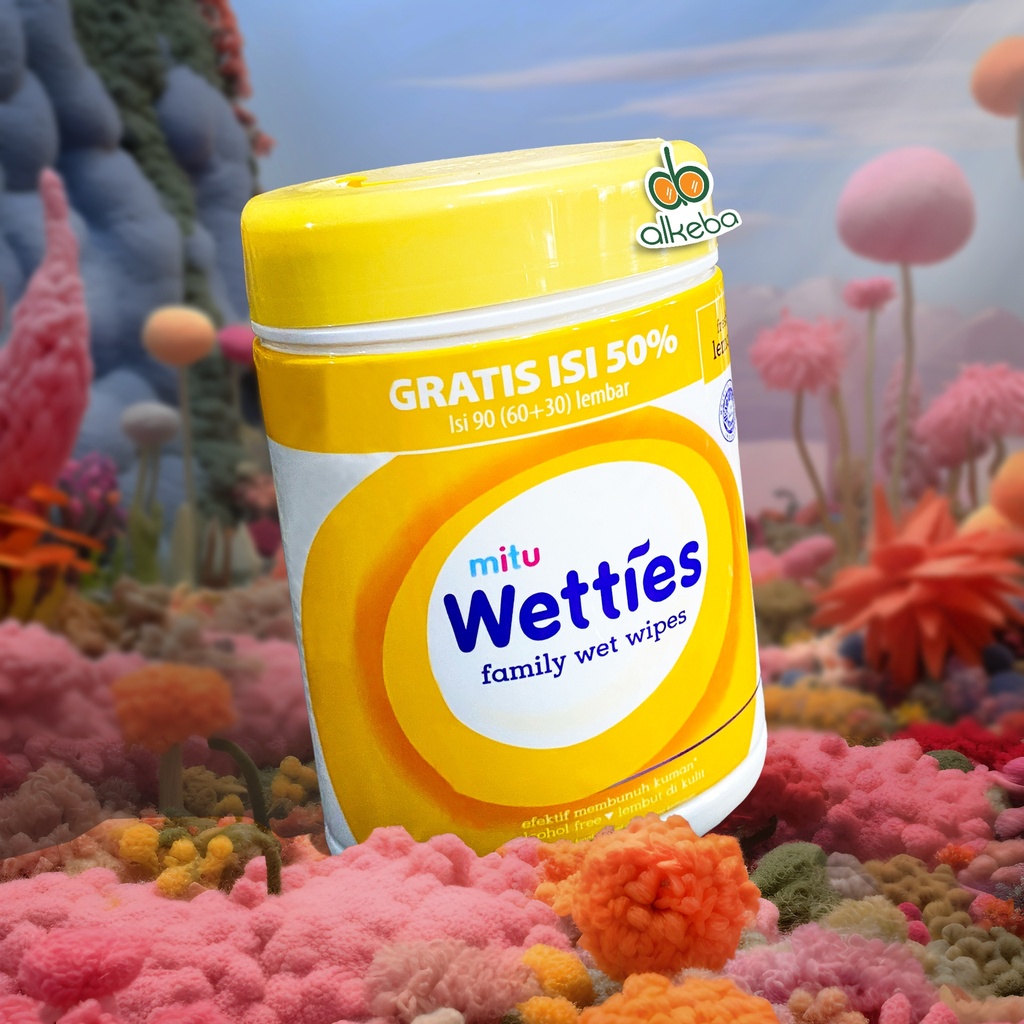 MITU WETTIES TISSUE BASAH BOTOL LEMON