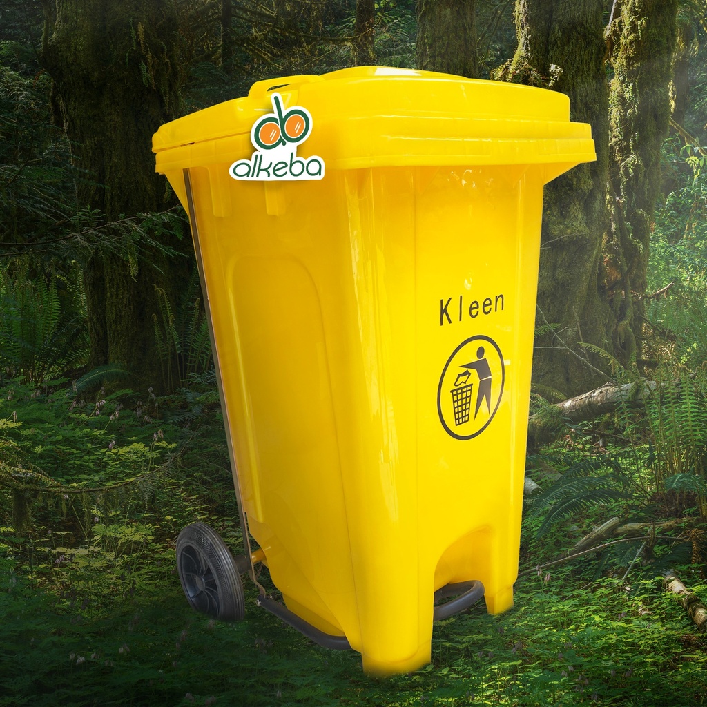 DUST BIN PEDAL 100 LITER KUNING