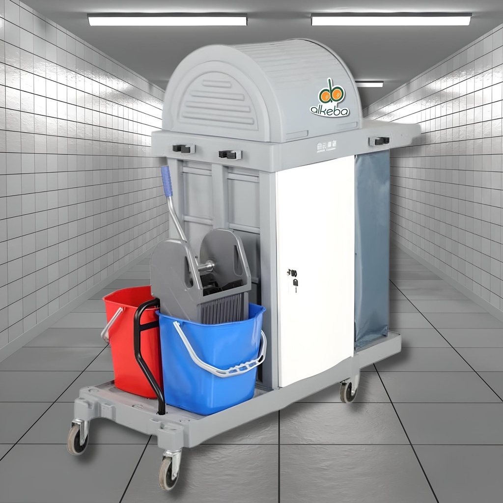JANITOR CART WITH DOUBLE BUCKET GEO D TUTUP AF0818