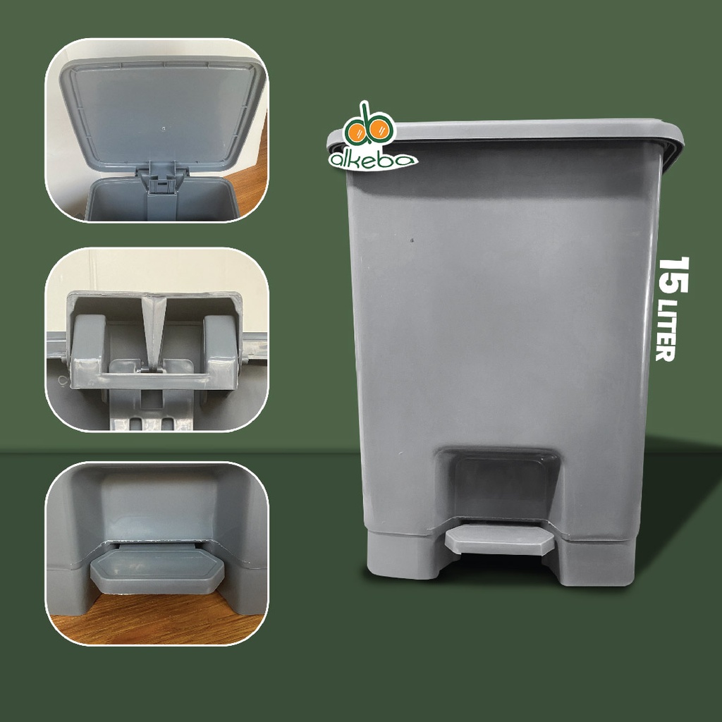 TEMPAT SAMPAH MEDIS ABU 15 LITER