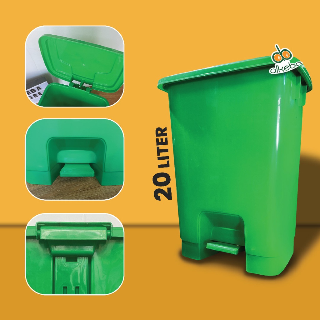 TEMPAT SAMPAH MEDIS HIJAU 20 LITER