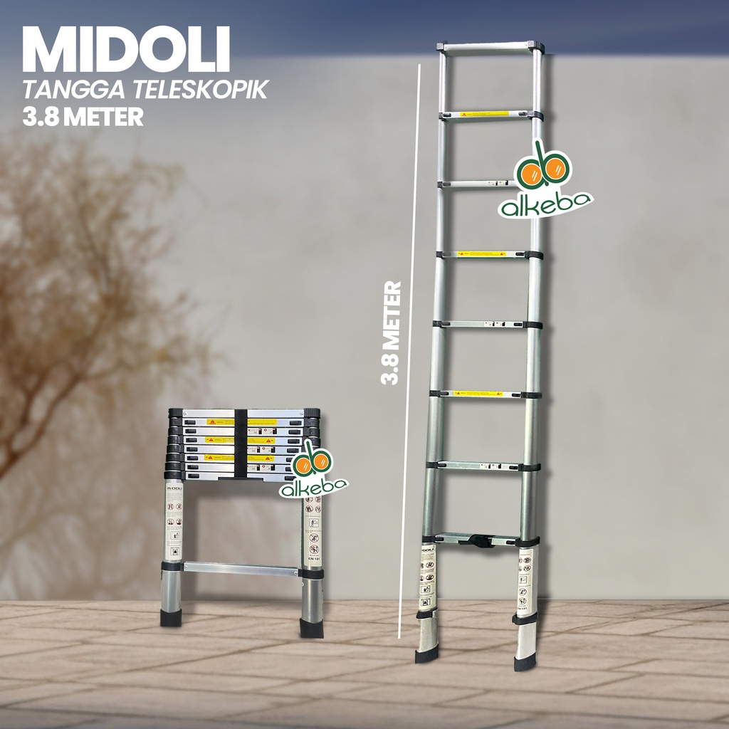 TANGGA LURUS TELESCOPIC 3.8 METER