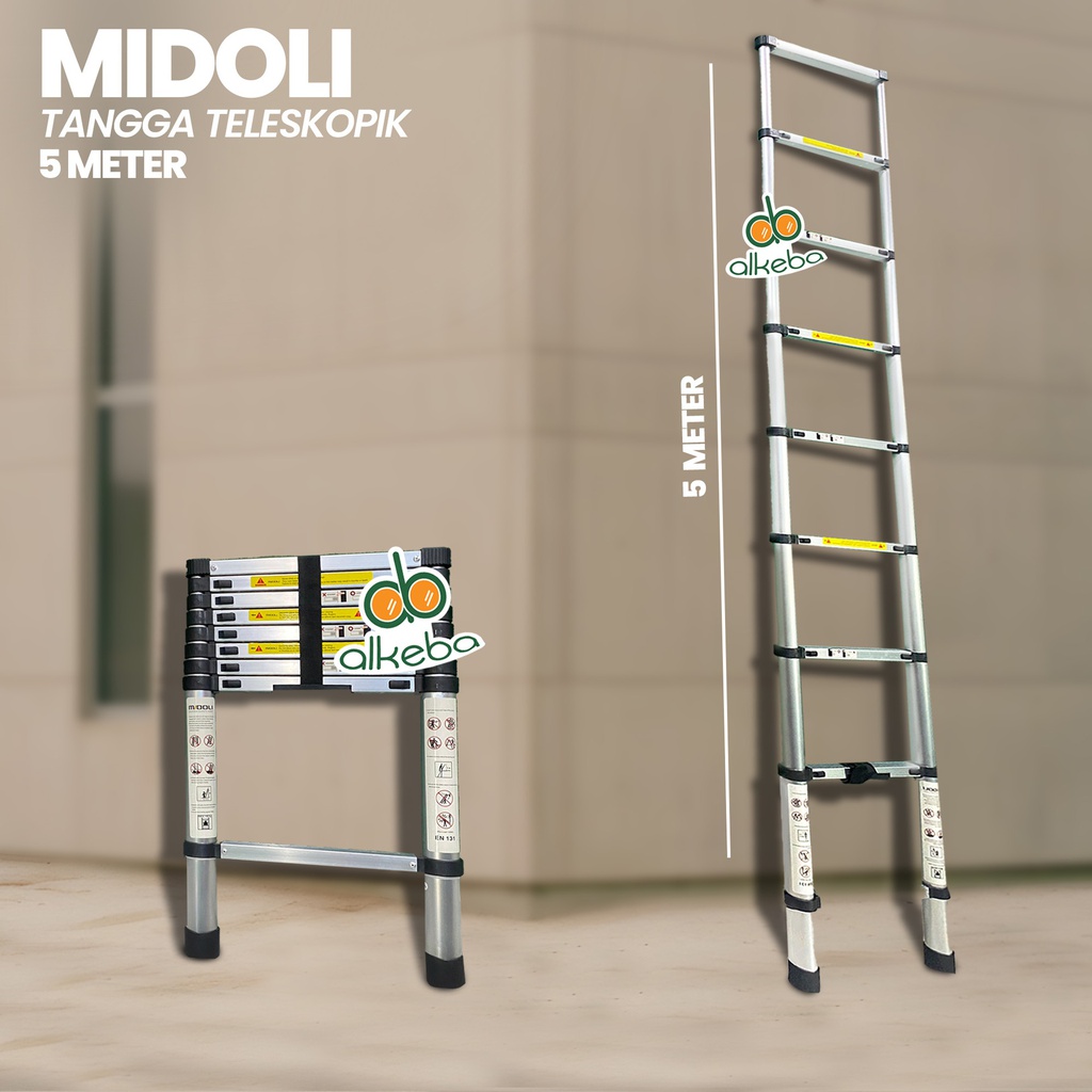 TANGGA LURUS TELESCOPIC 5 METER