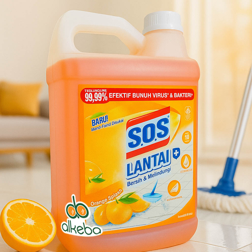 SOS FLOOR CLEANER ORANGE 5 LITER