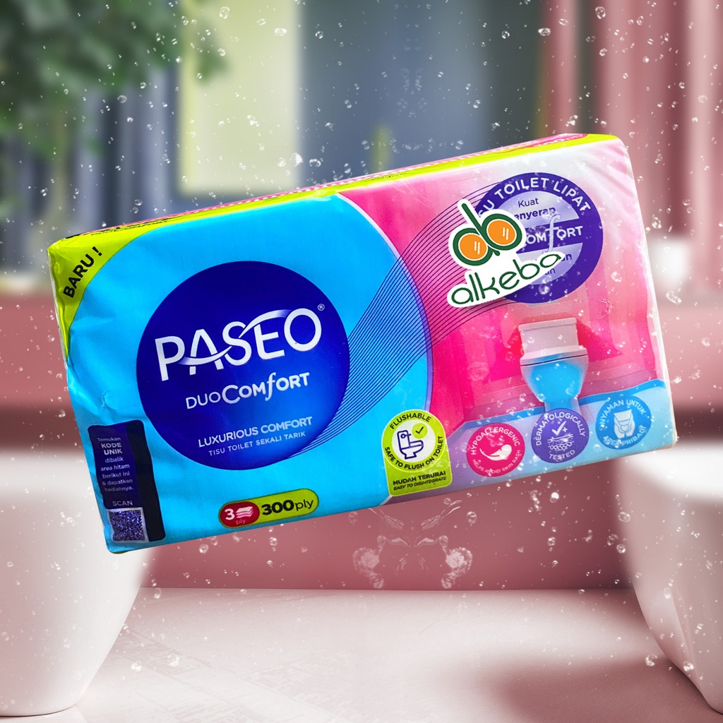PASEO DUO COMFORT TISSUE TOILET 300 SHEETS