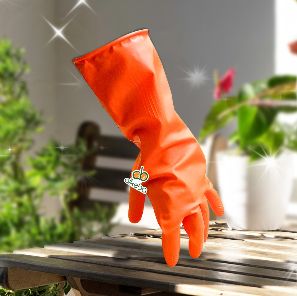 SARUNG TANGAN KARET ORANGE REEKIN