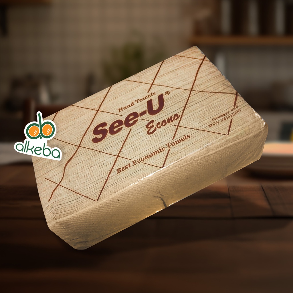 SEE-U TISSUE HAND TOWEL ECONO BROWN 150'S PER PCS