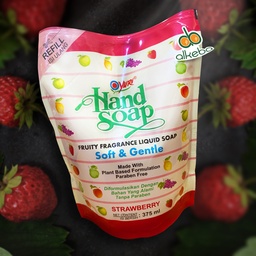 [03YR-HS3S] YURI REFILL HAND SOAP STRAWBERRY 375ML